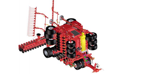 Kverneland u-drill+ Scheibenegge CD-DoppelscheibenscharAussaat und Düngung Agritechnica 2015