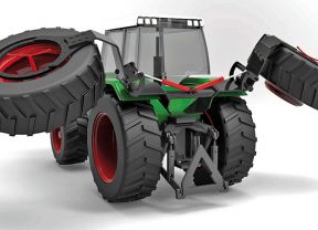 bodenschonende Zwillingsräder Peeters Landbouwmachines Peecon Gull Wing