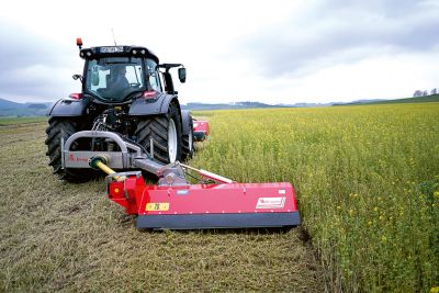 Seitenmulcher im Einsatz