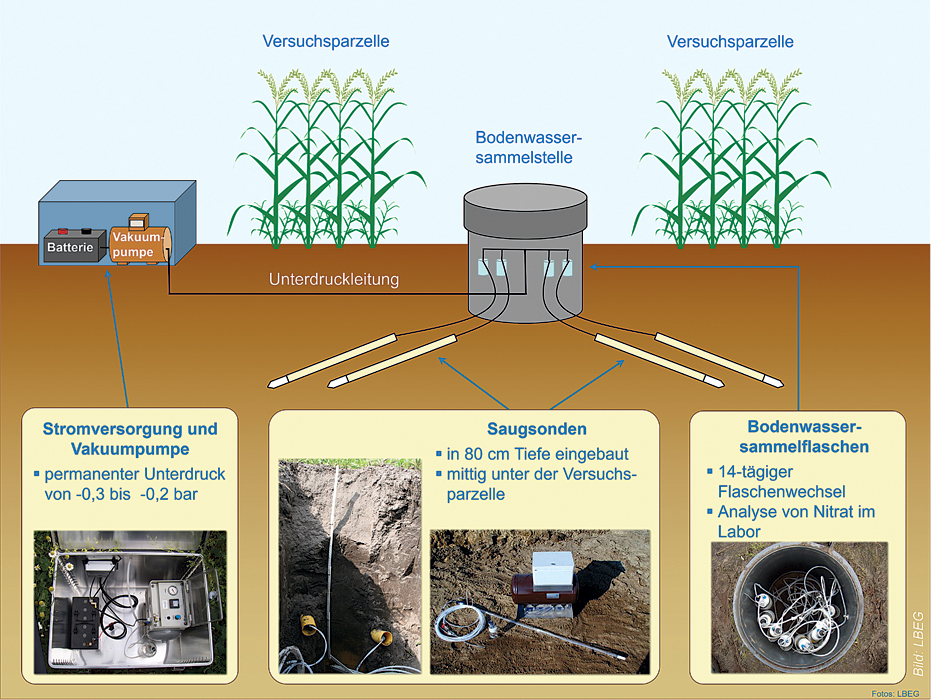 Aufbau Sickerwasseranlage Standort Wehen